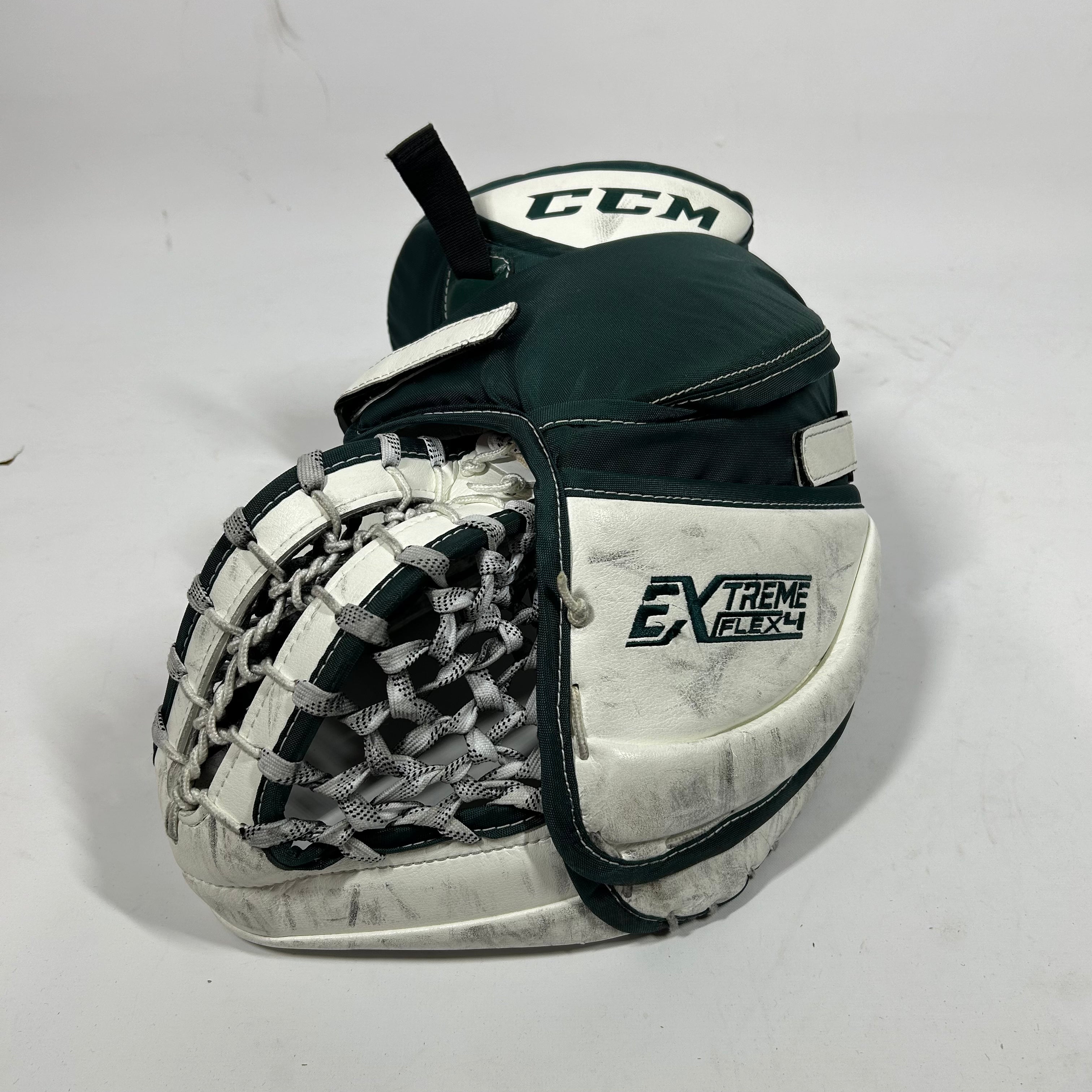 CCM Extreme Flex 4 - Gant de gardien de but Pro Stock d'occasion (vert)